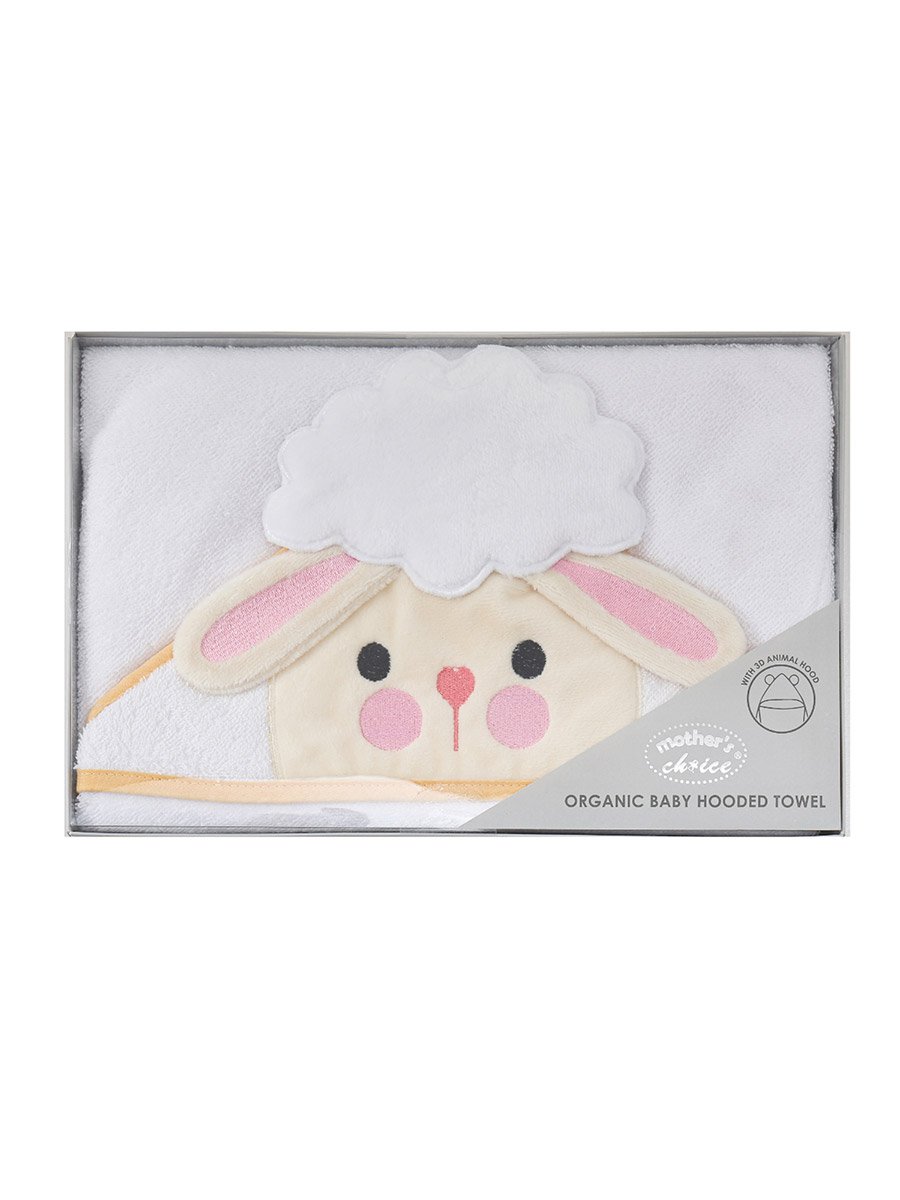 Kids 3D Organic Cotton Woven Hooded Towel