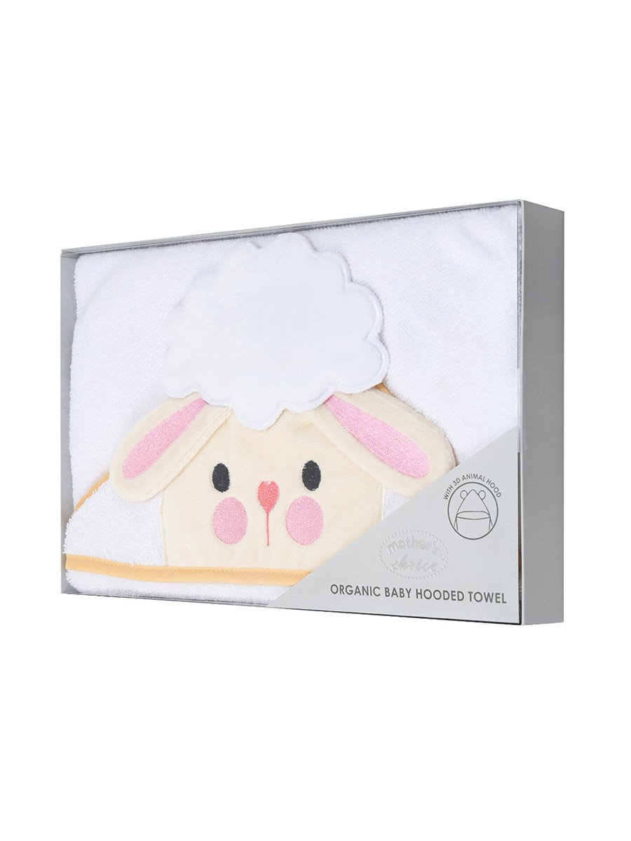 Kids 3D Organic Cotton Woven Hooded Towel