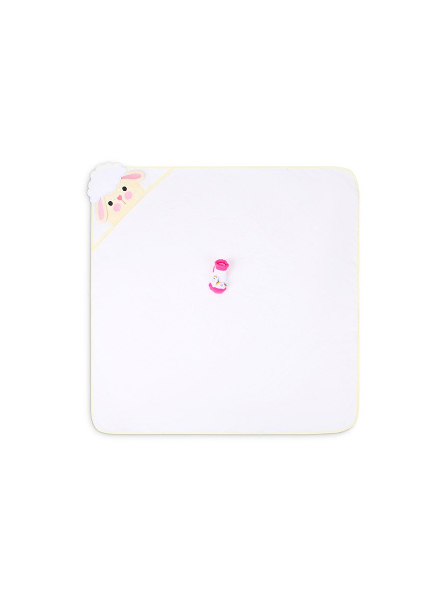 Kids 3D Organic Cotton Woven Hooded Towel