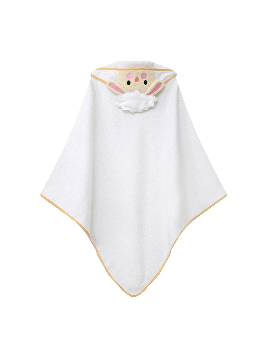 Kids 3D Organic Cotton Woven Hooded Towel