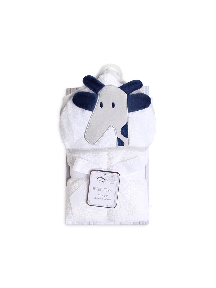 Kids 3D Organic Cotton Woven Hooded Towel