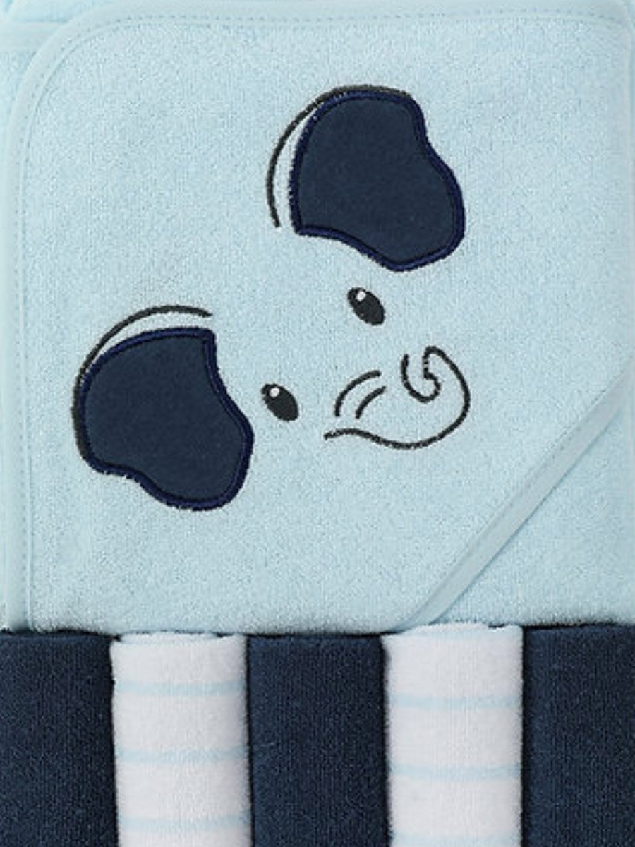 Pack of 6 - Hooded Towel and Face Cloth