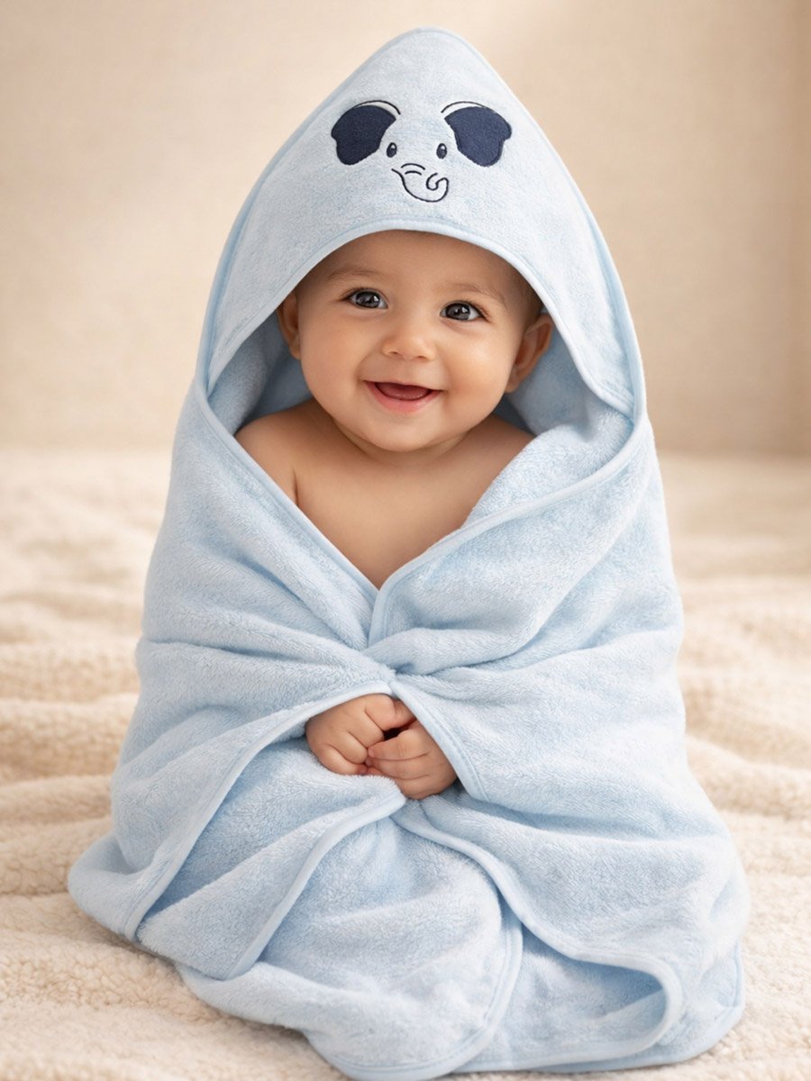 Pack of 6 - Hooded Towel and Face Cloth