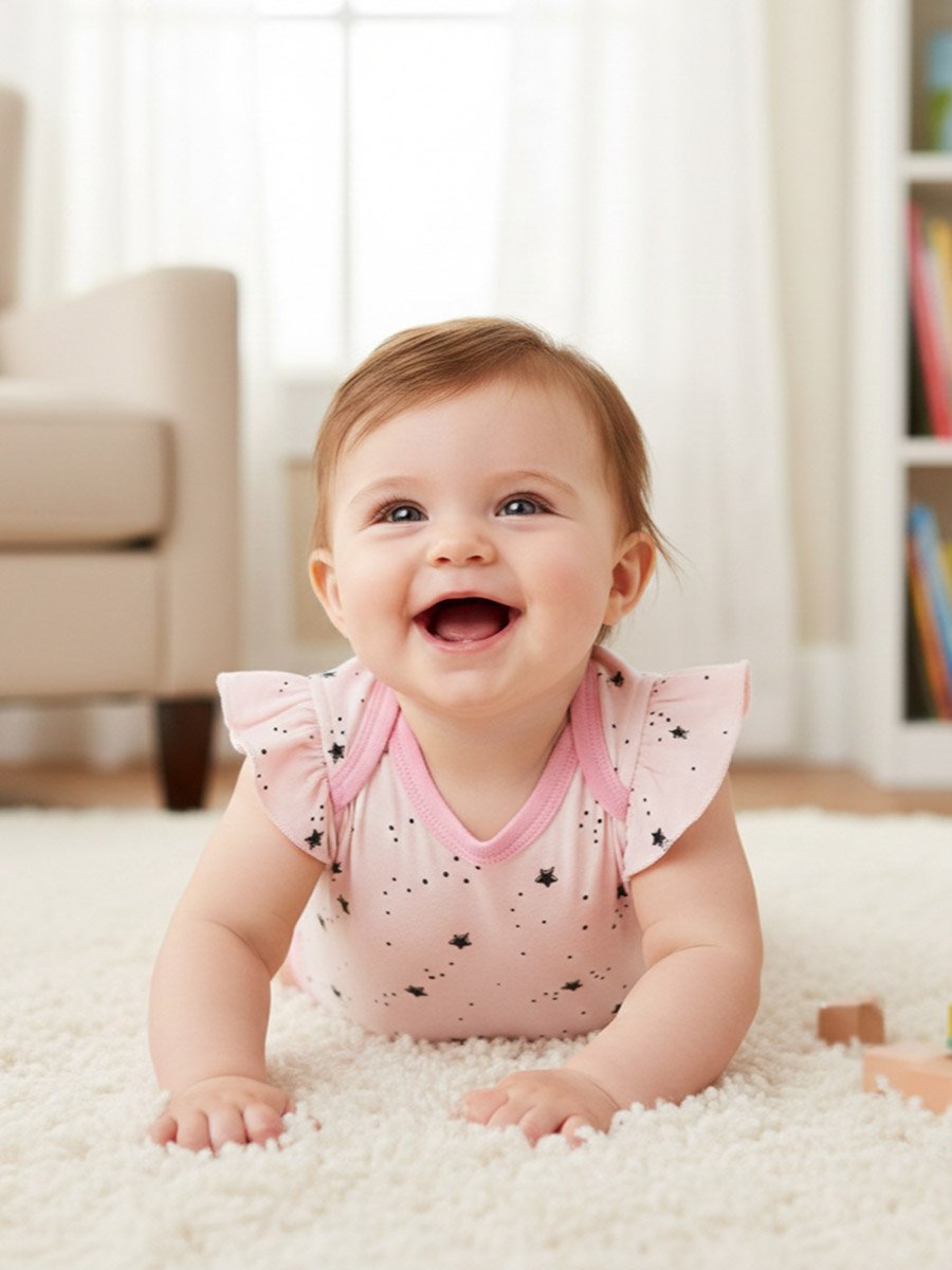 Pack of 3 -Starburst Frill Sleeve Bodysuit