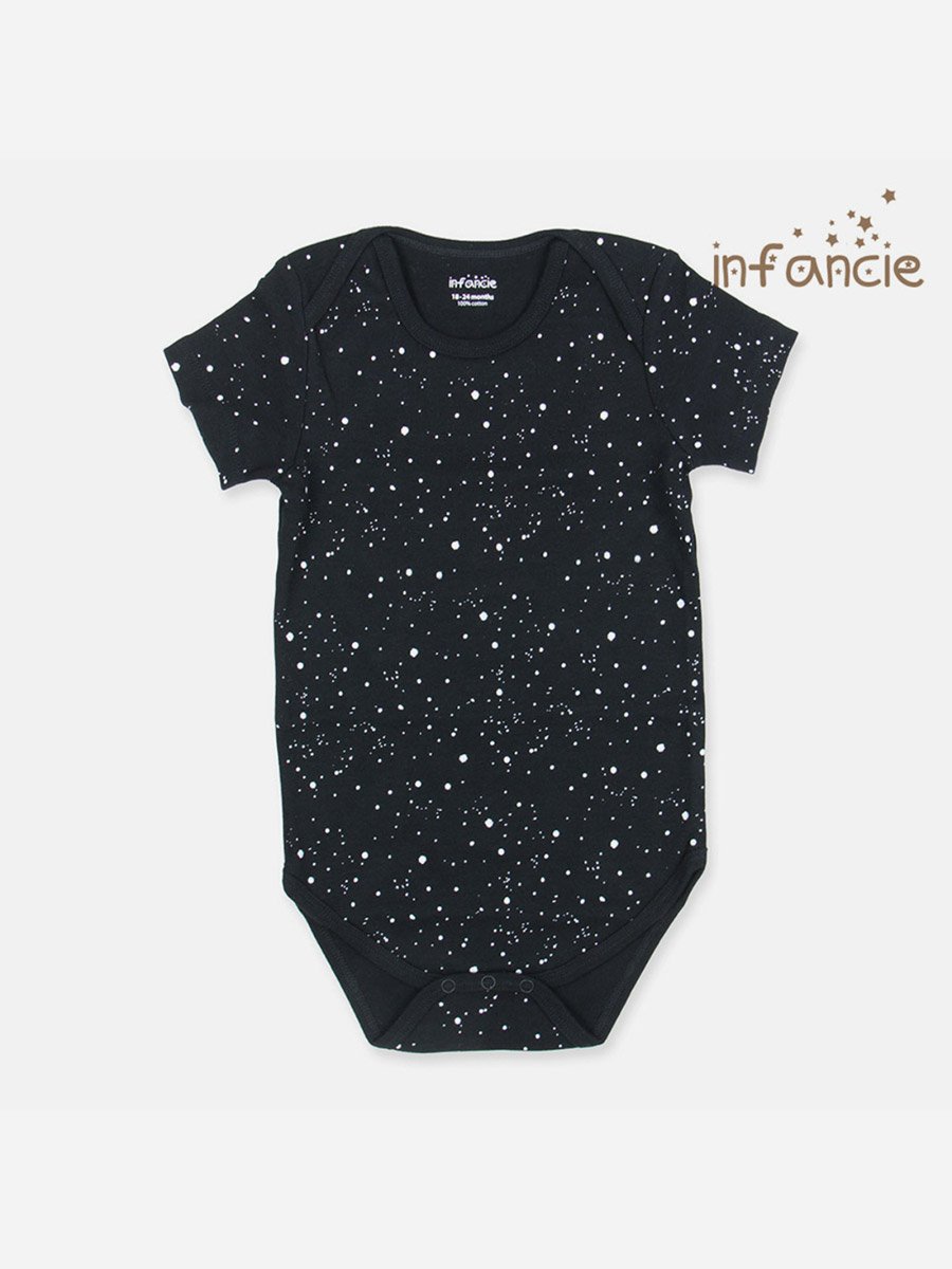 طقم من 2 بودي سوت مطبوع بلون واحد