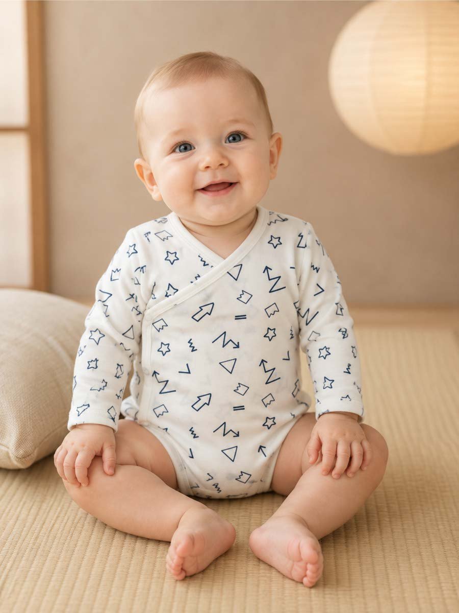 Pack of 2 - Printed Long Sleeve Bodysuit