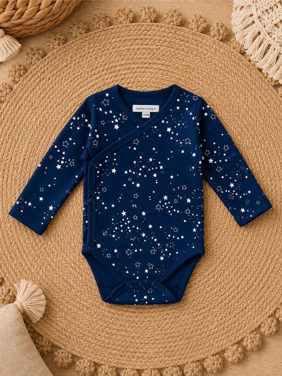 Pack of 2 - Printed Long Sleeve Bodysuit