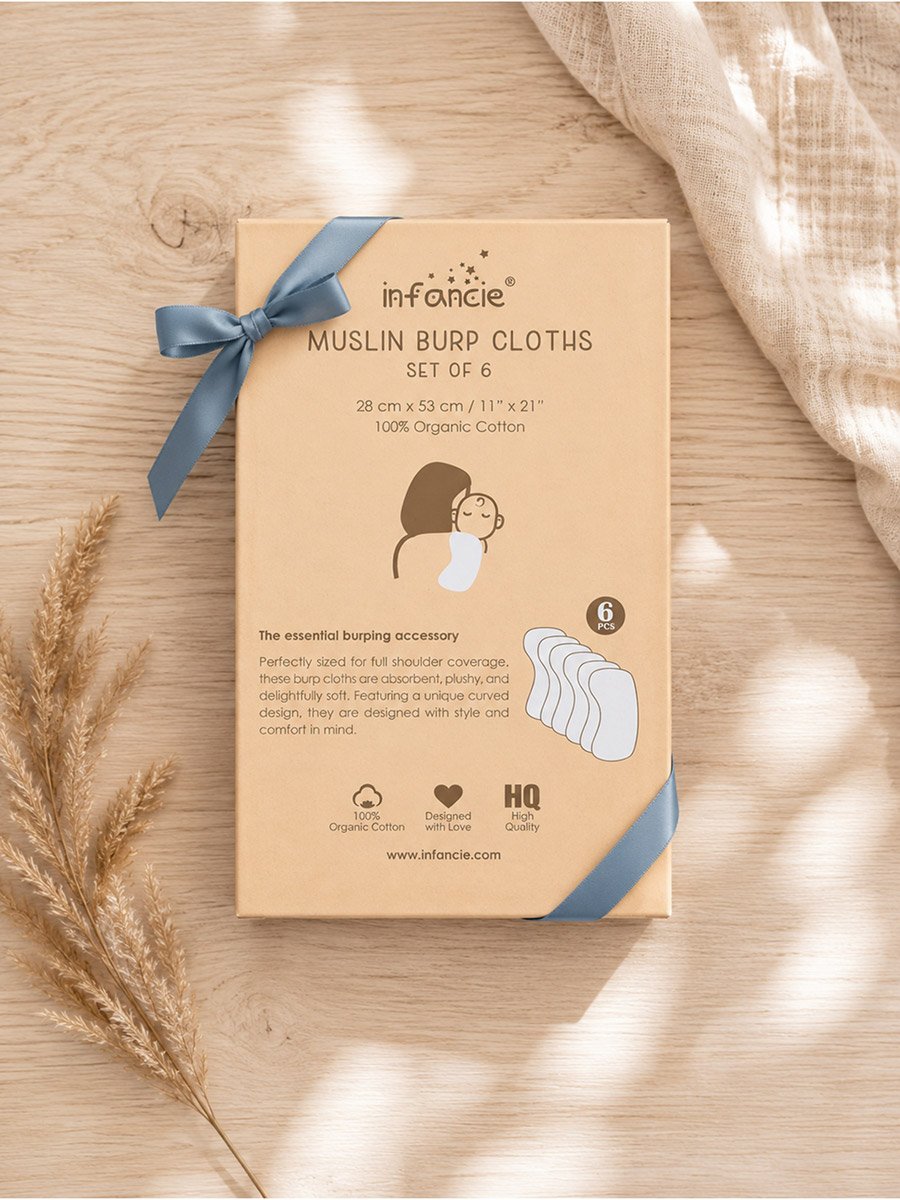 Cotton Baby Burp Cloth Gift Box Set 28 x 53 cm