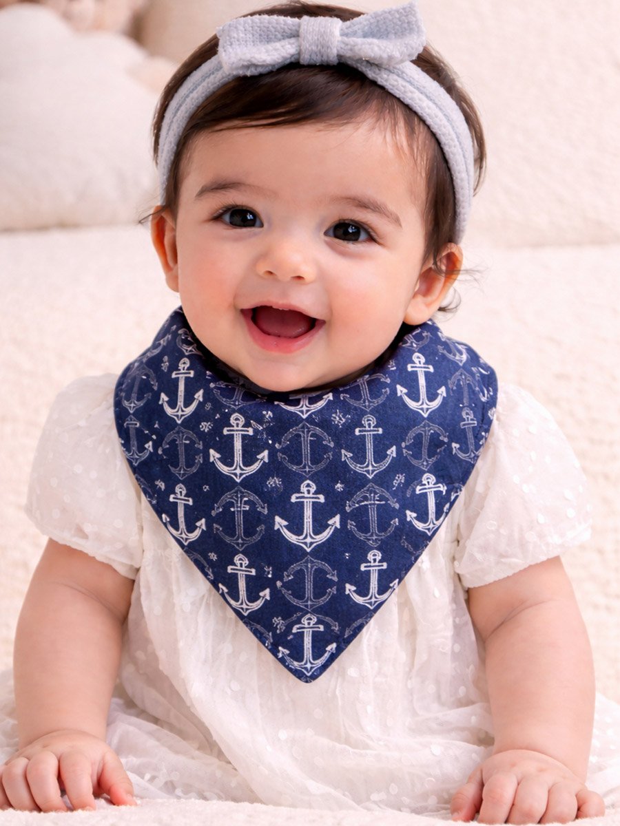 Pack of 2 - Bandana Bib with Removable Silicone Teether Ring