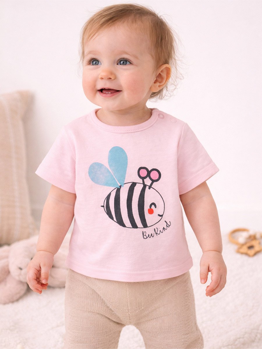 Pack of 3 - Girls Bunny Print T-Shirt