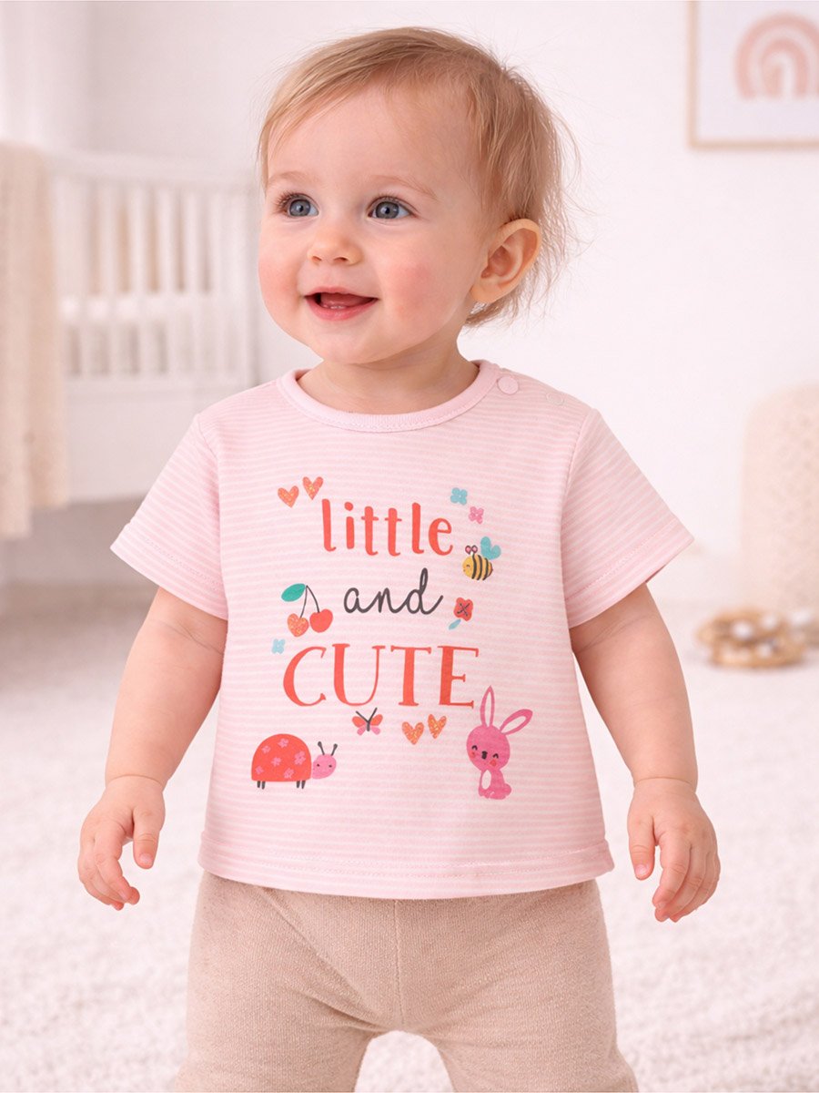 Pack of 3 - Girls Bunny Print T-Shirt