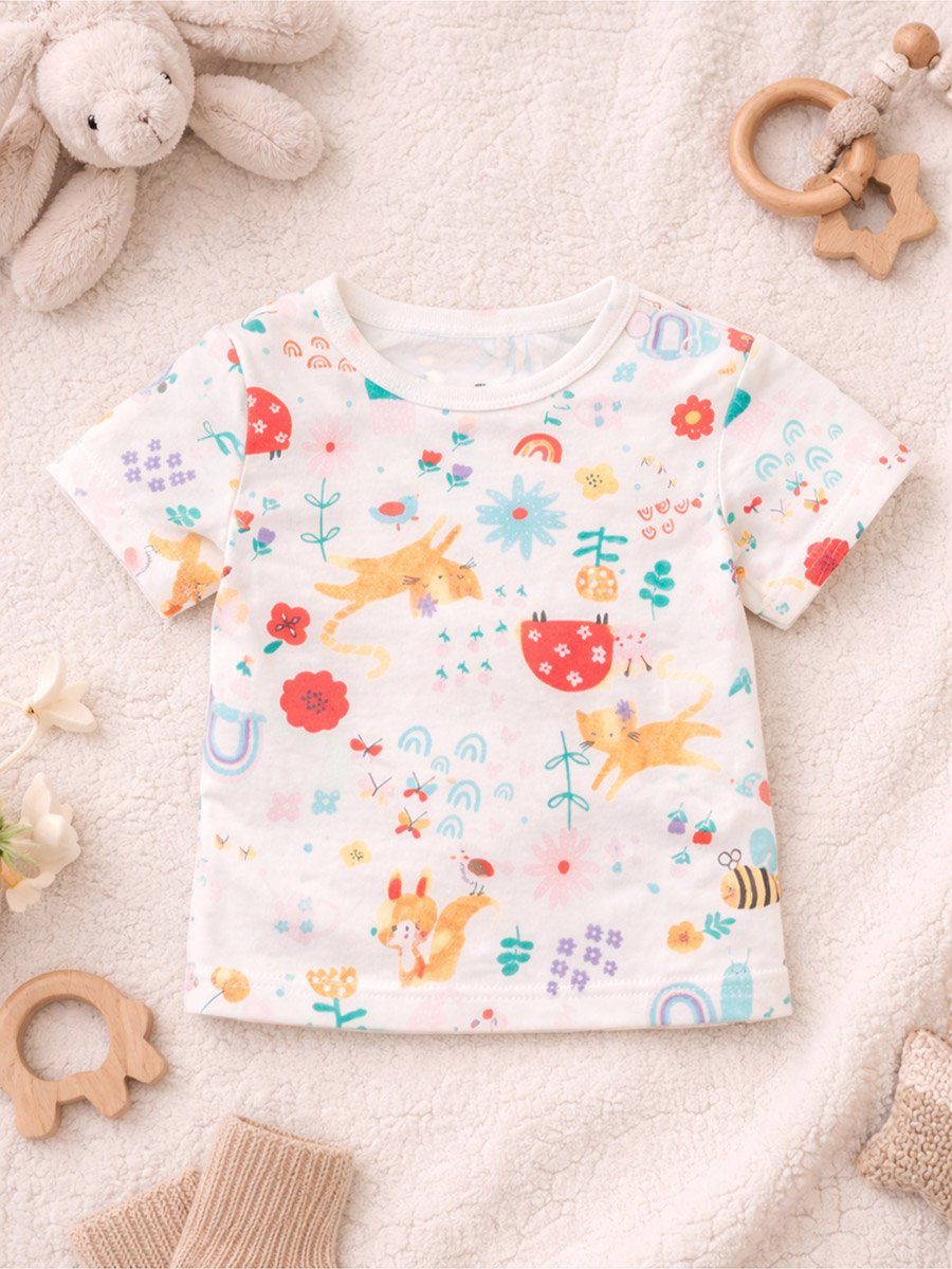 Pack of 3 - Girls Bunny Print T-Shirt