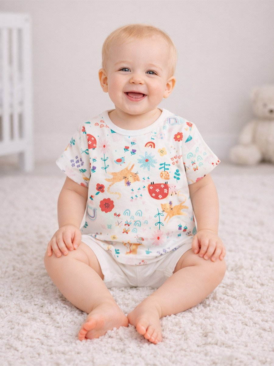 Pack of 3 - Girls Bunny Print T-Shirt