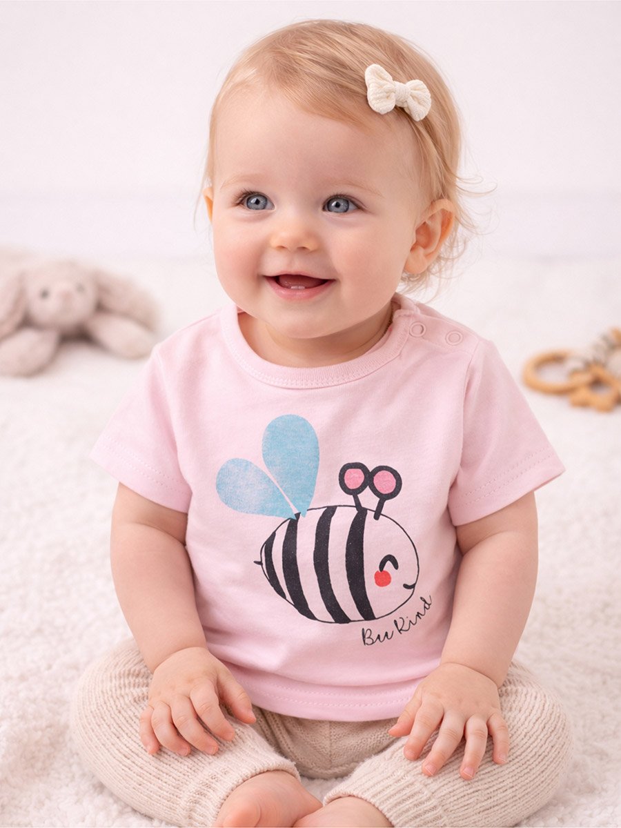 Pack of 3 - Girls Bunny Print T-Shirt