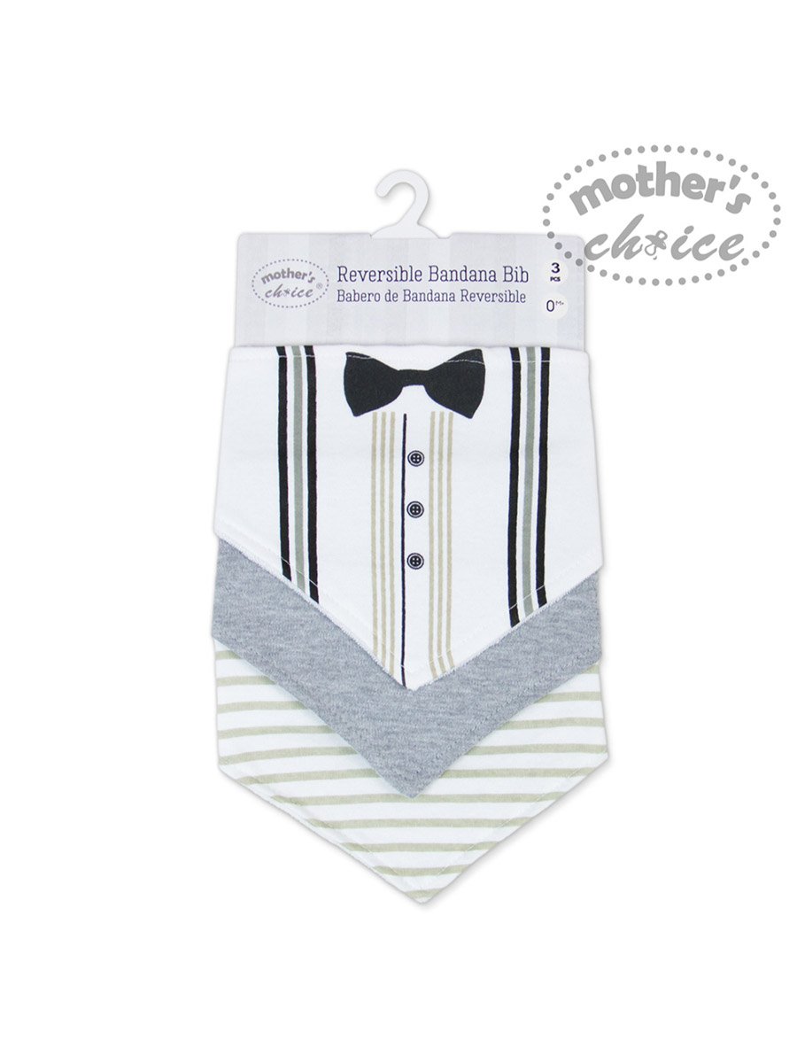 Pack of 3 - Soft Cotton Bandana Bib