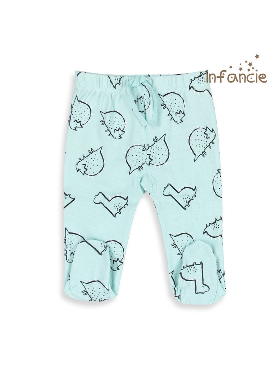 Pack of 2- Baby Premium Cotton Footed Pants