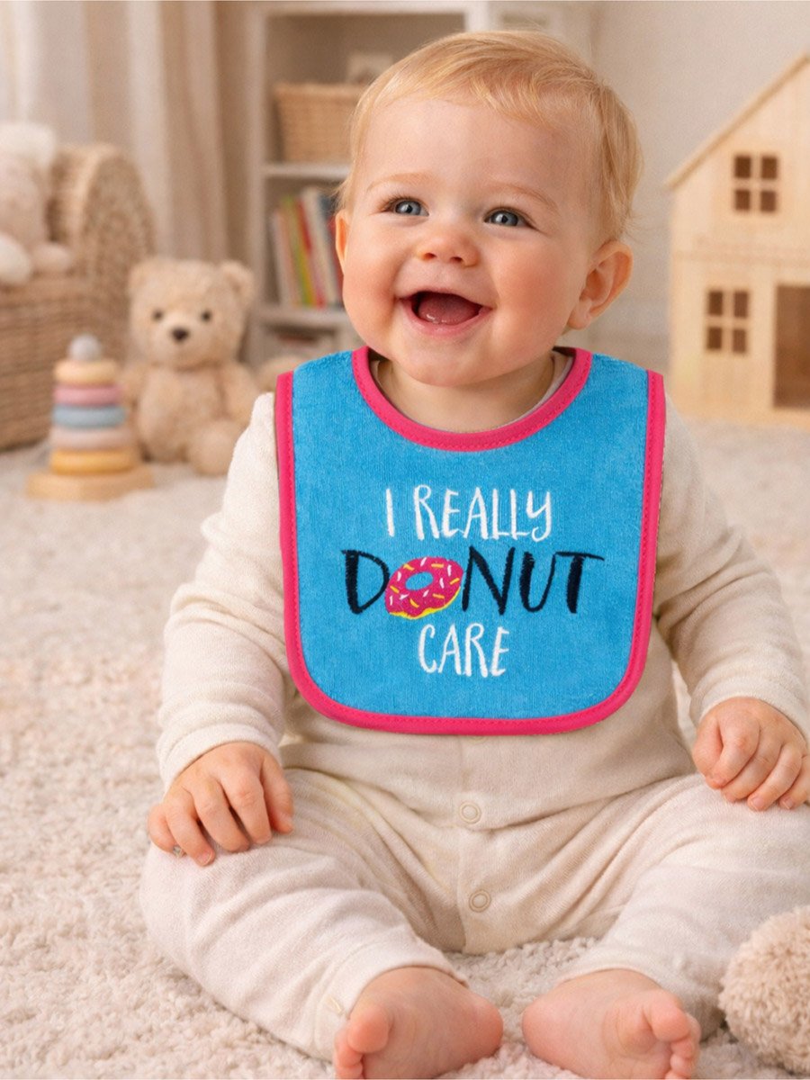 Pack of 4 - Dribble Proof Bib with Embroidery