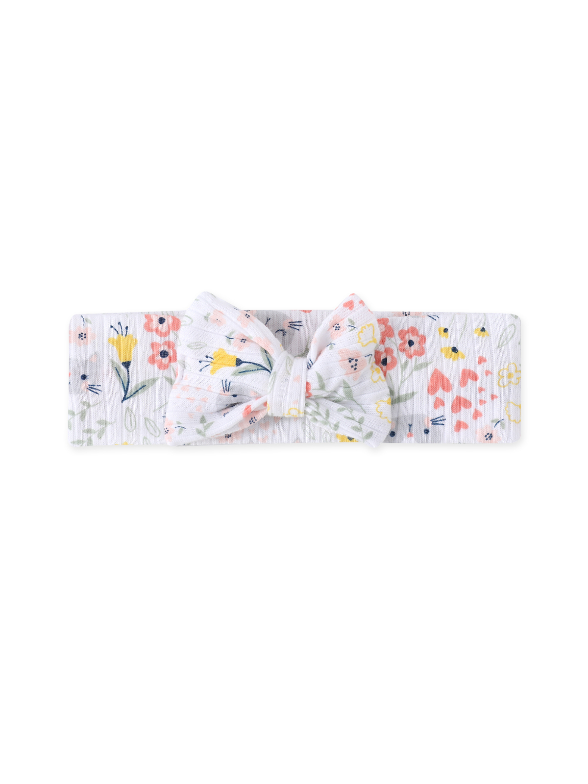3-Piece Floral Dungaree, Bodysuit and Headband Set