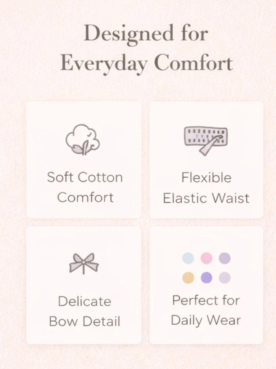 Pack of 4 - Soft 100% Cotton Baby Pants