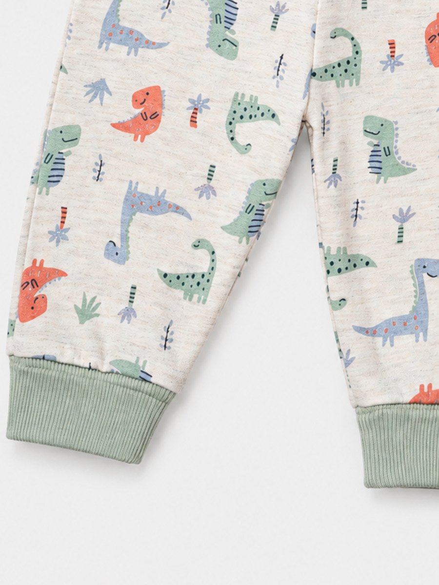 3-Piece Graphic Bodysuit, Patterned Pants and Animal Patch Vest