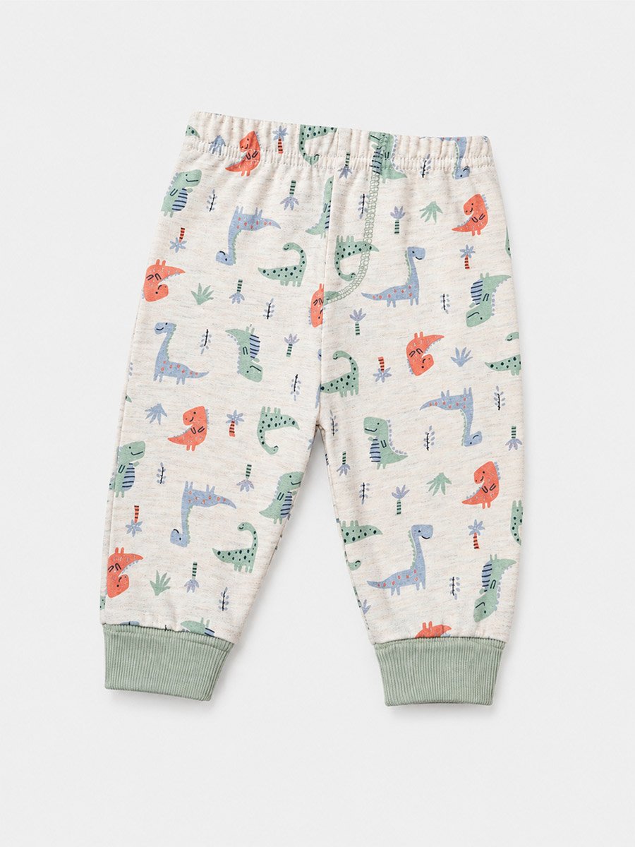 3-Piece Graphic Bodysuit, Patterned Pants and Animal Patch Vest