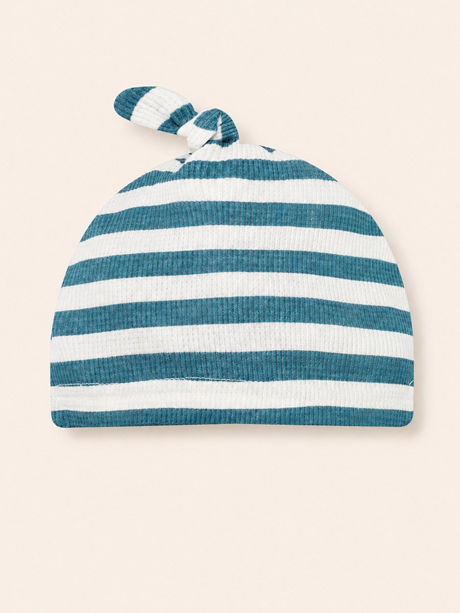 3-Piece Baby Outfit Ribbed Bodysuit, Pants and Hat Set
