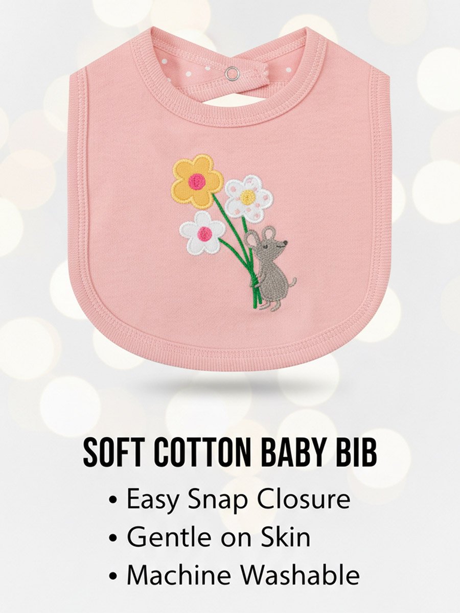 3-Piece Graphic Bodysuit, Soft Pants and Bib Set