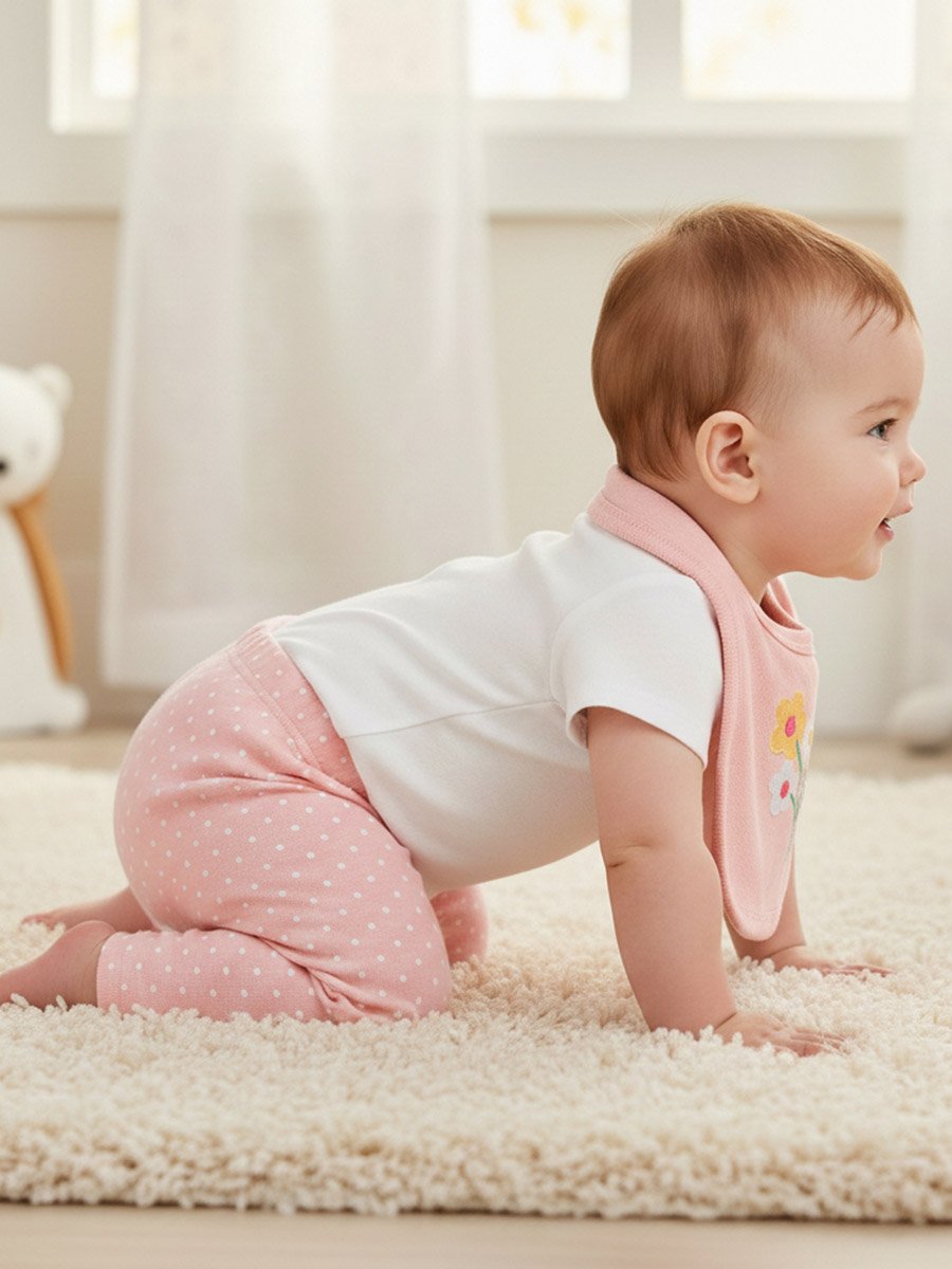 3-Piece Graphic Bodysuit, Soft Pants and Bib Set