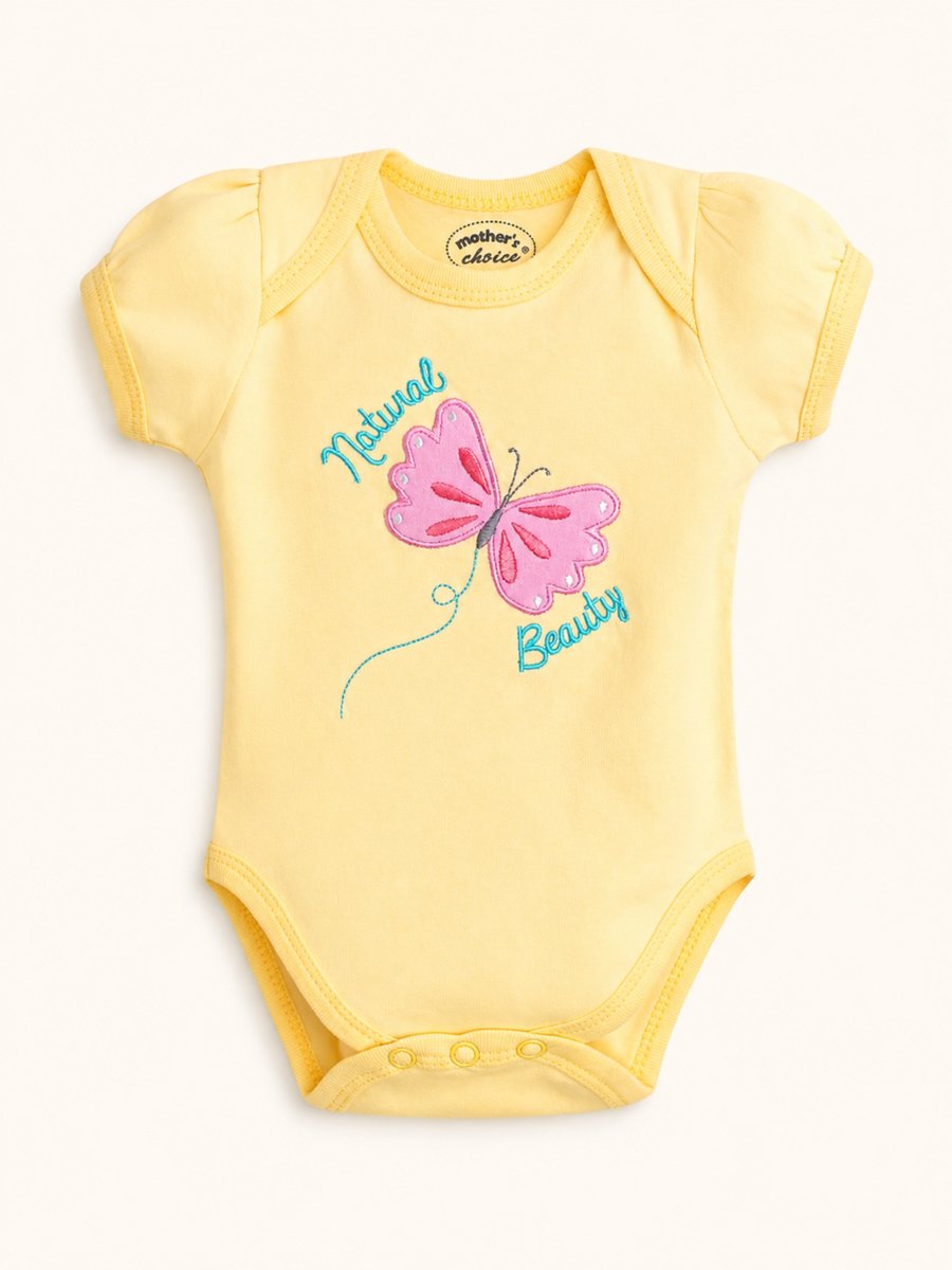 3-Piece Butterfly Print Bodysuit, Shorts and Socks Set