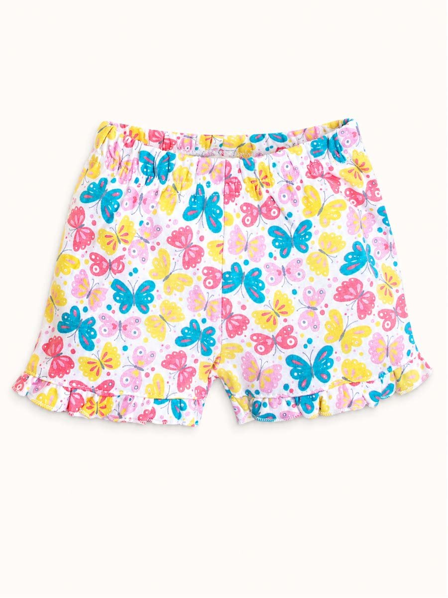 3-Piece Butterfly Print Bodysuit, Shorts and Socks Set