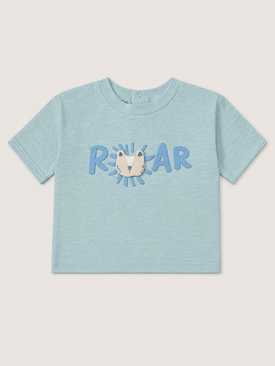 3-Piece Roar Print T-Shirt, Shorts and Hat Set