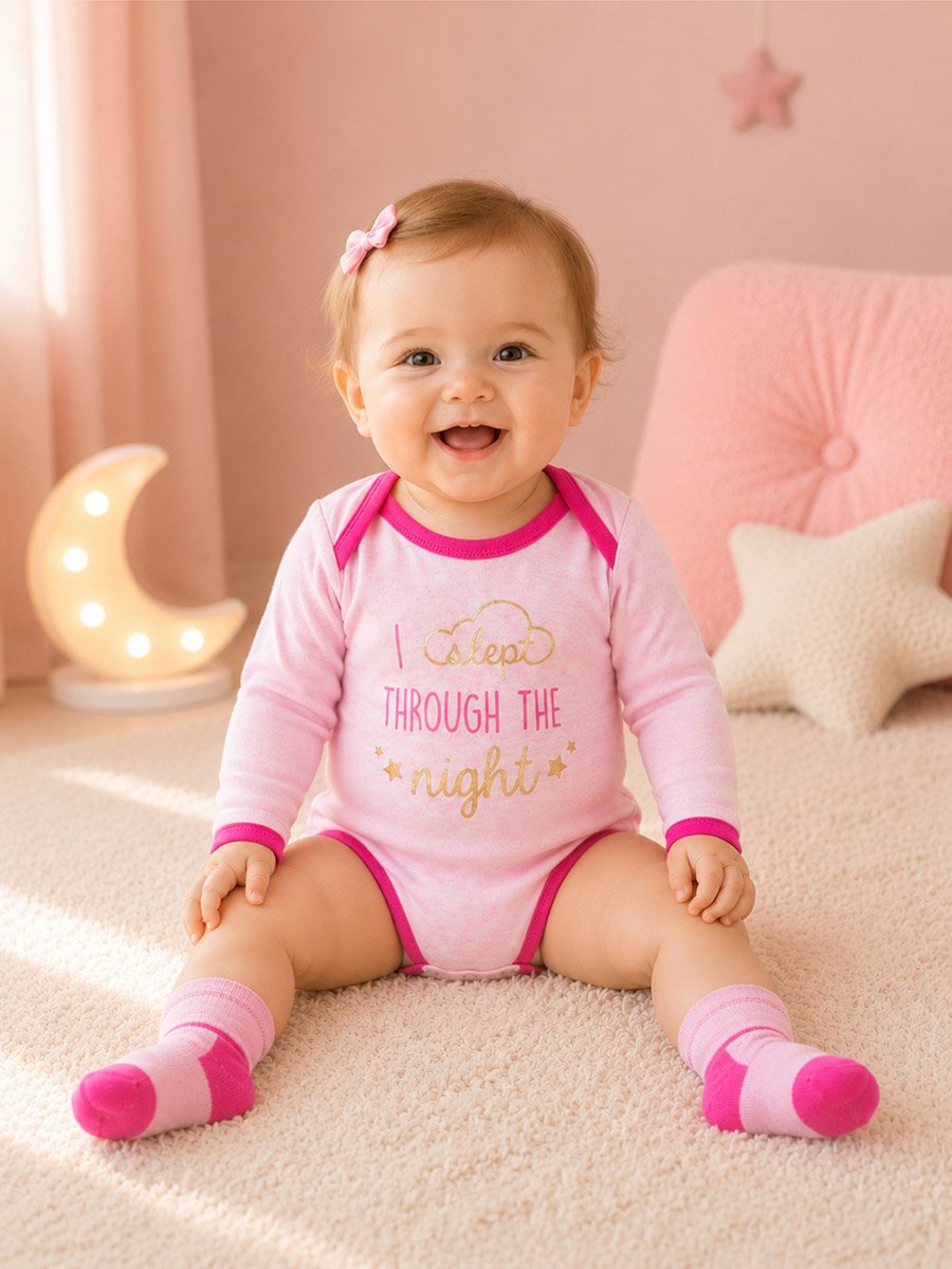 Pack of 3 -Baby Tutu Bodysuit, Embellished Hat and Socks
