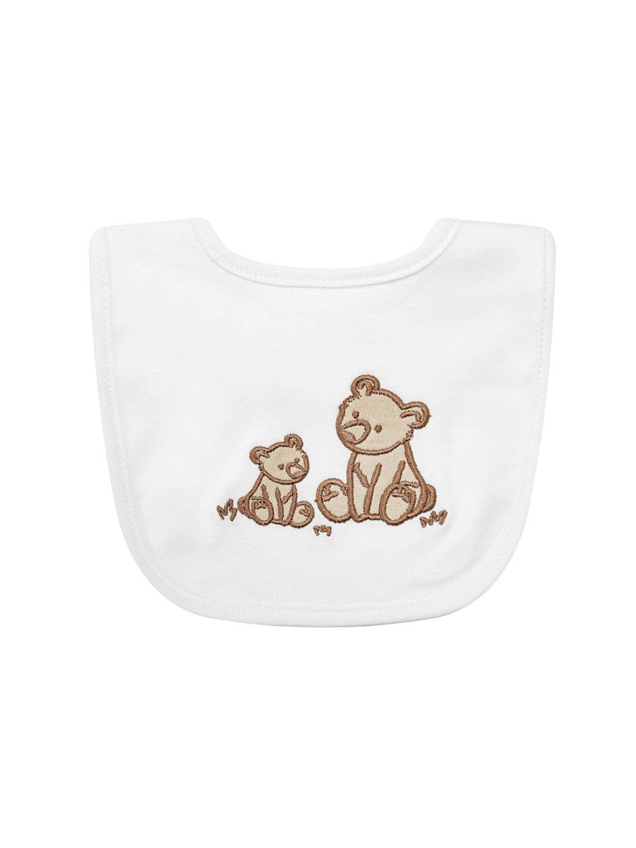 5-Piece Bear Print Onesie, Cap, Bib, Mittens and Bodysuit