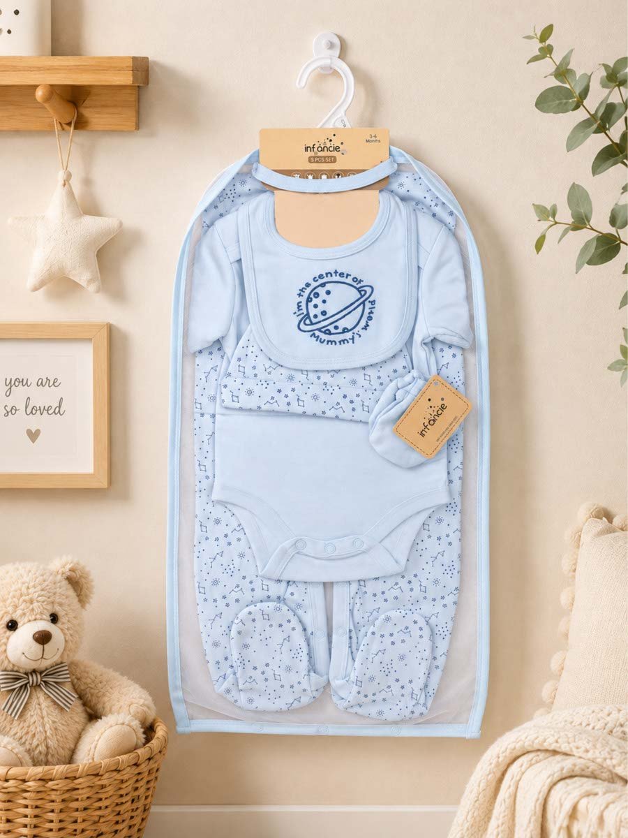 5-Piece Tiny Astronaut Baby Apparel Set