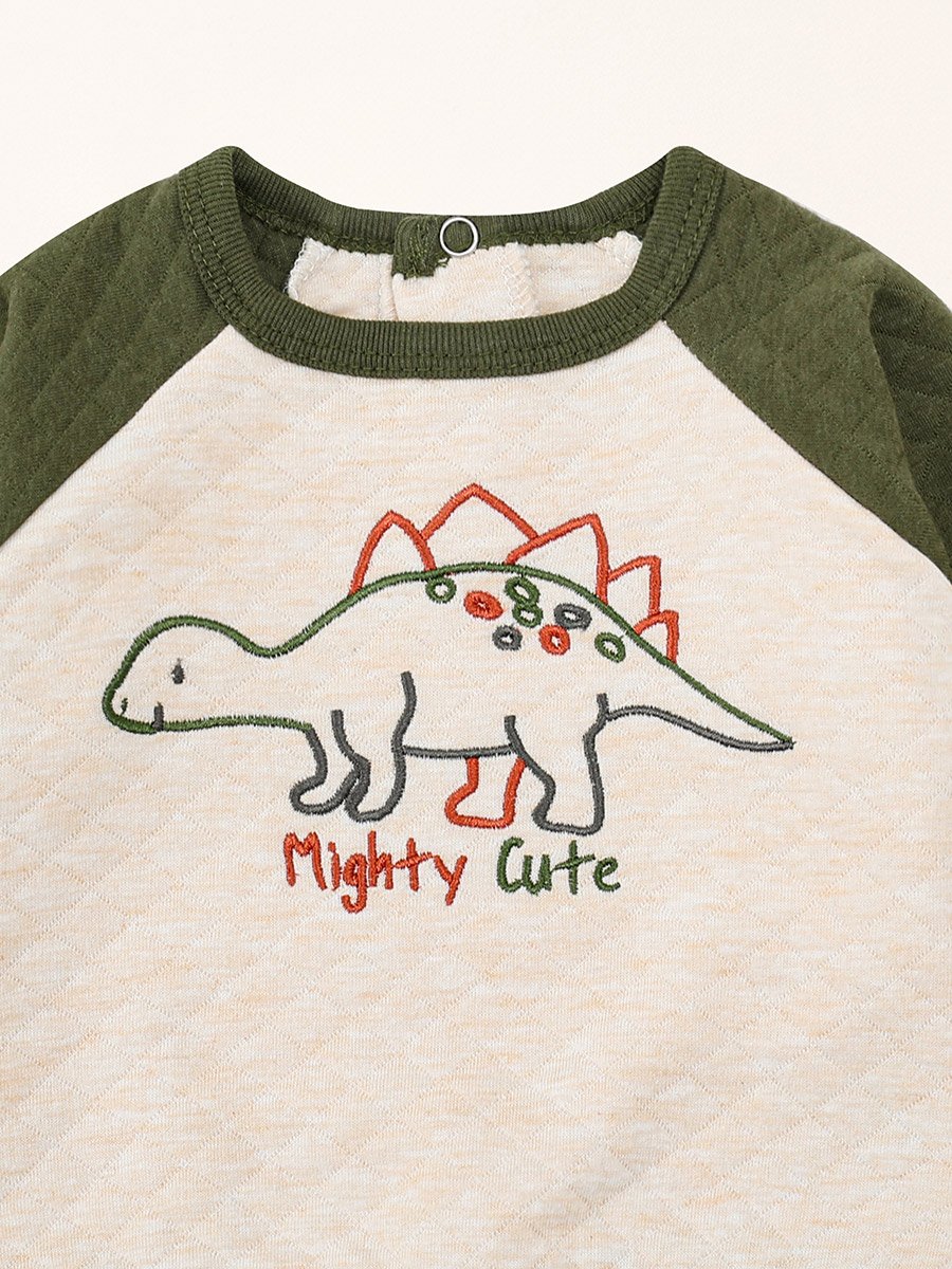 Baby Dino Quilted Sweater and Joggers Set