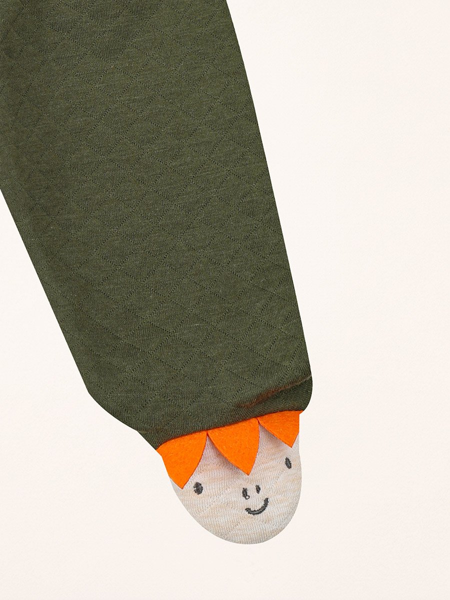 Baby Dino Quilted Sweater and Joggers Set