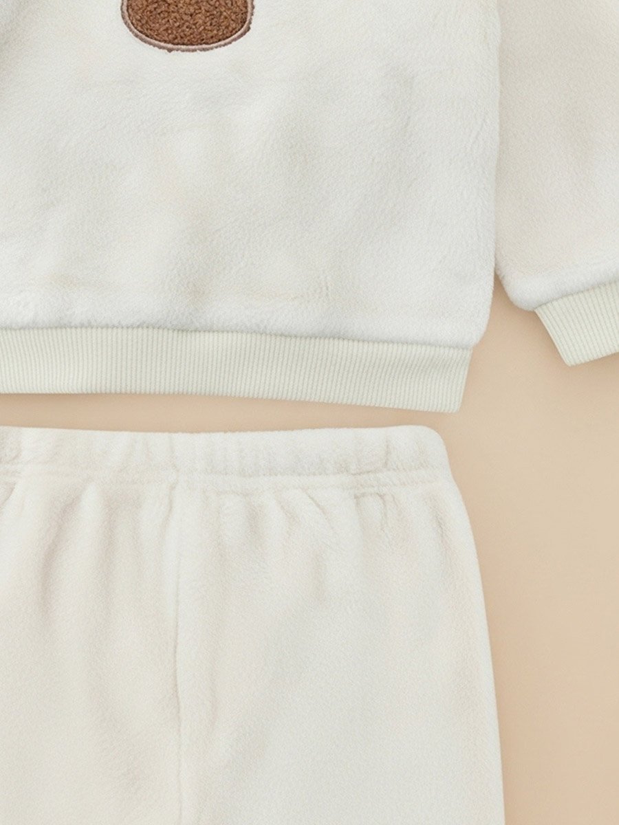 Baby Snuggle Bear Fleece Sweatshirt and Joggers Set