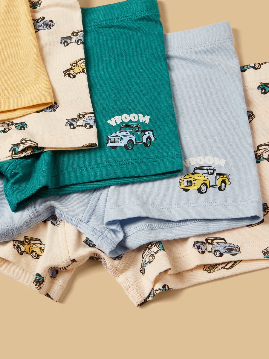 Pack of 5 - Vehicle Print Trunks