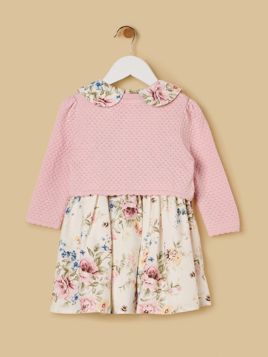 Floral Print Dress with Shrug
