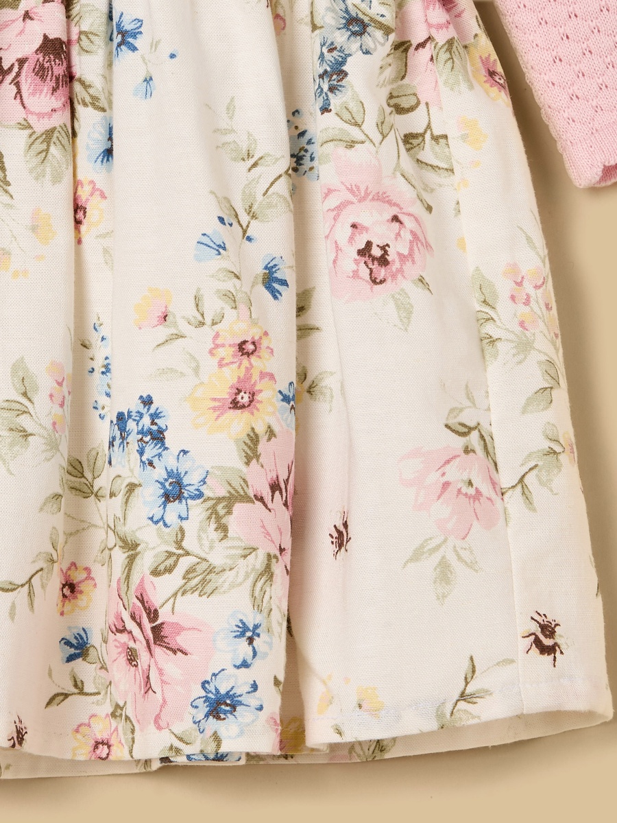 Floral Print Dress with Shrug