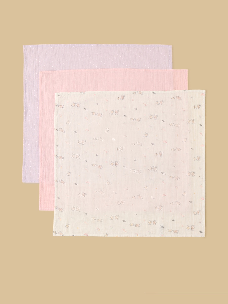 Pack of 3 - Assorted Cotton Wash Cloth
