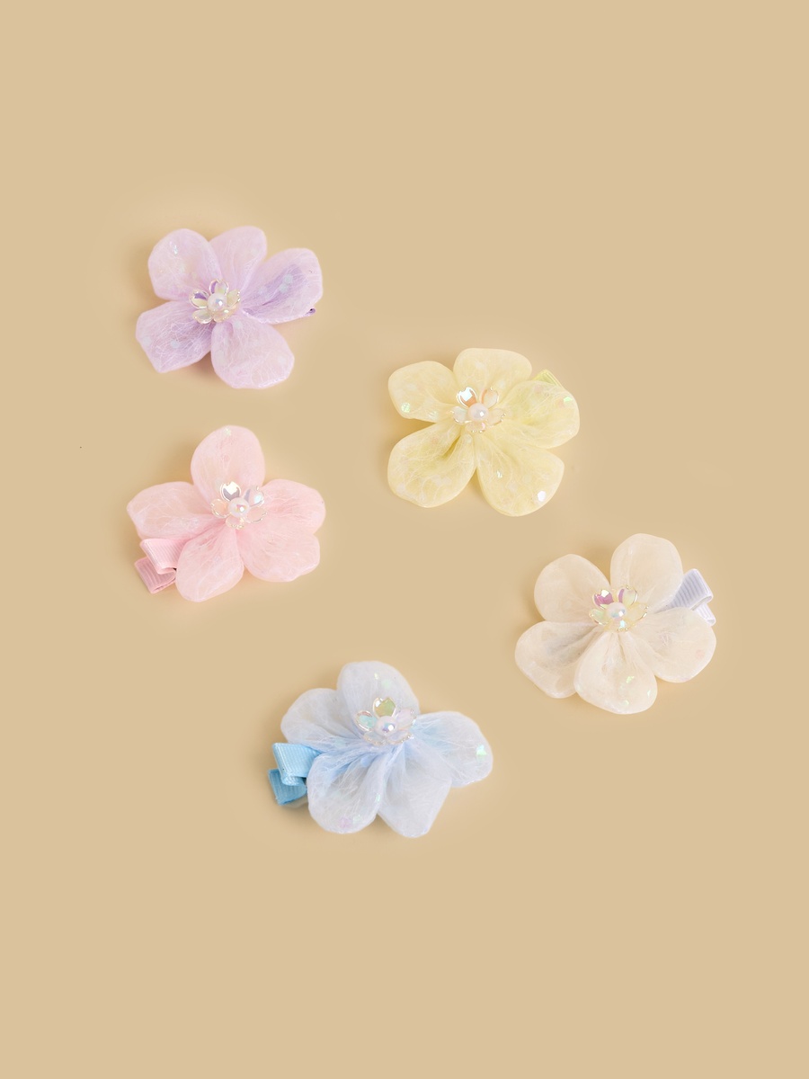 Pack of 5 -  Floral Hair Clip