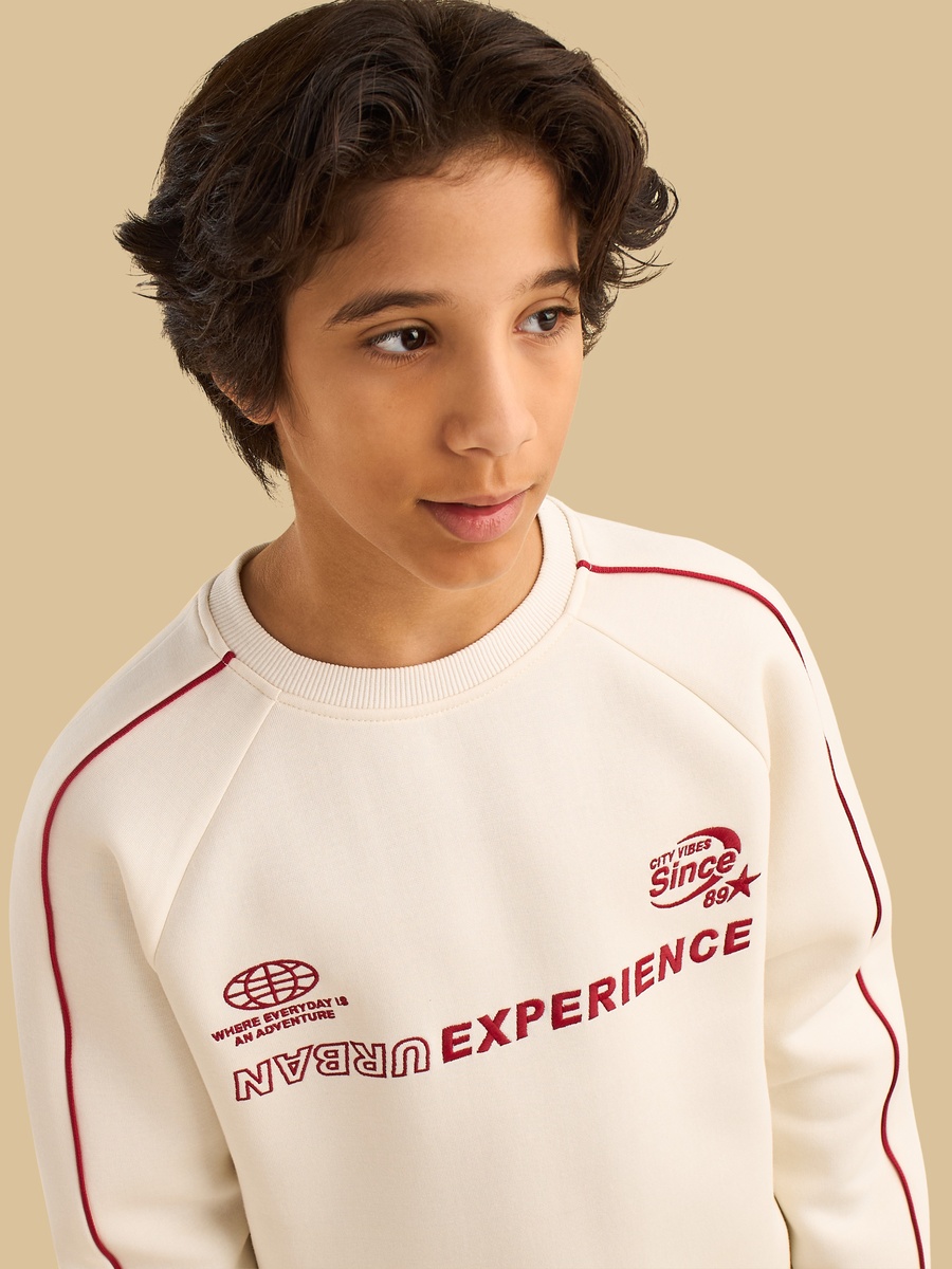 Piping Detail Sweatshirt