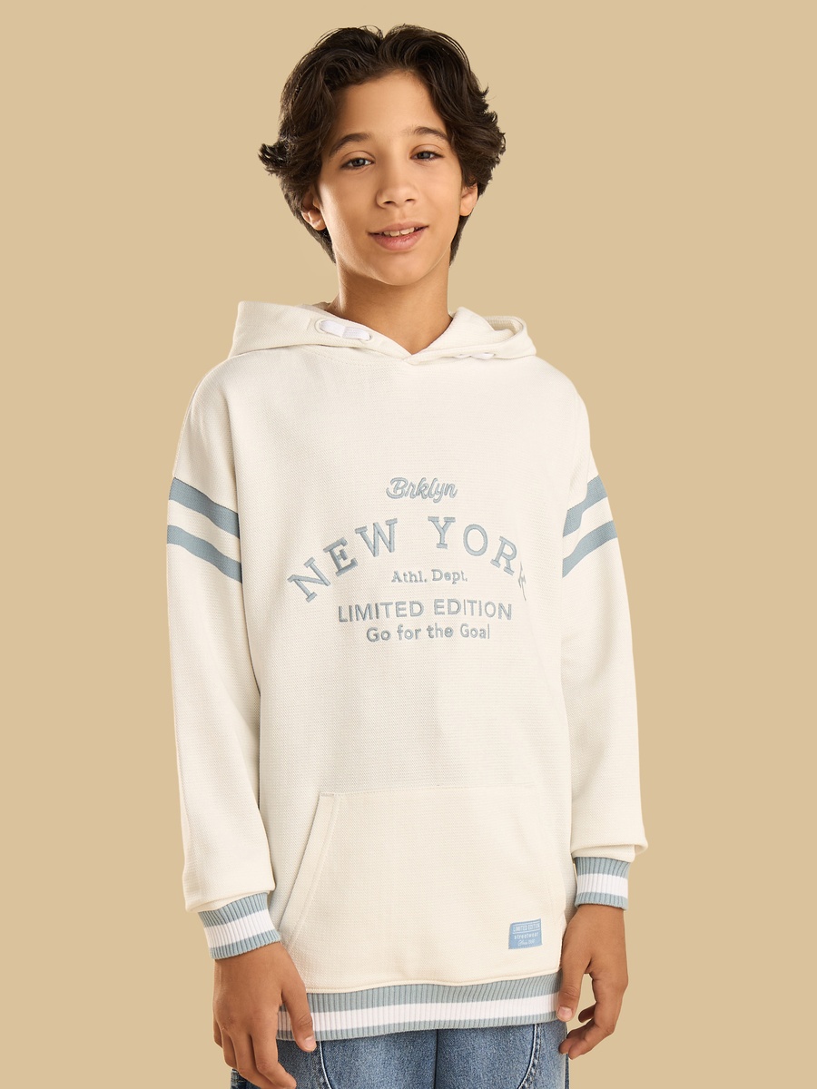 Embroidered Hooded Sweatshirt