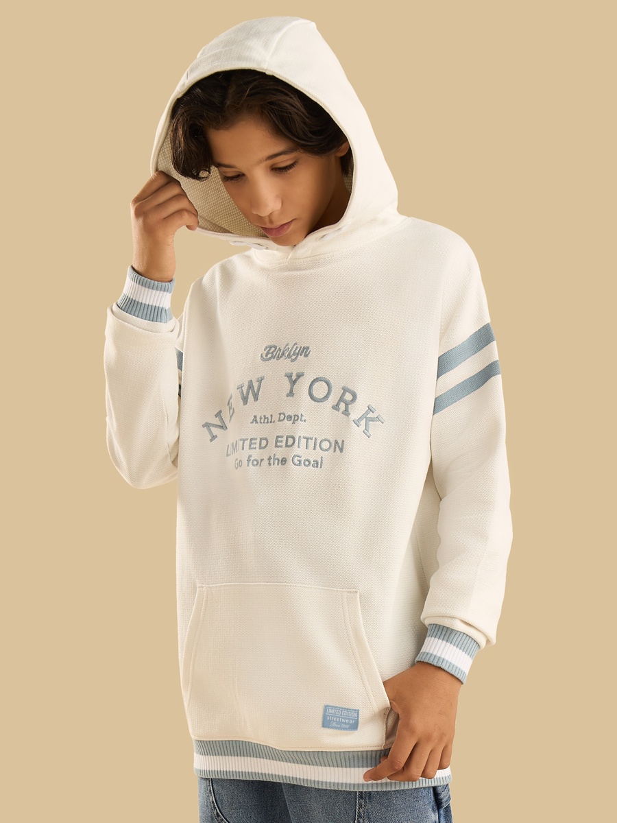 Embroidered Hooded Sweatshirt