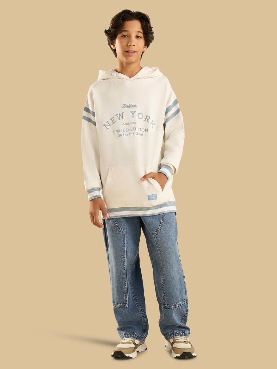 Embroidered Hooded Sweatshirt
