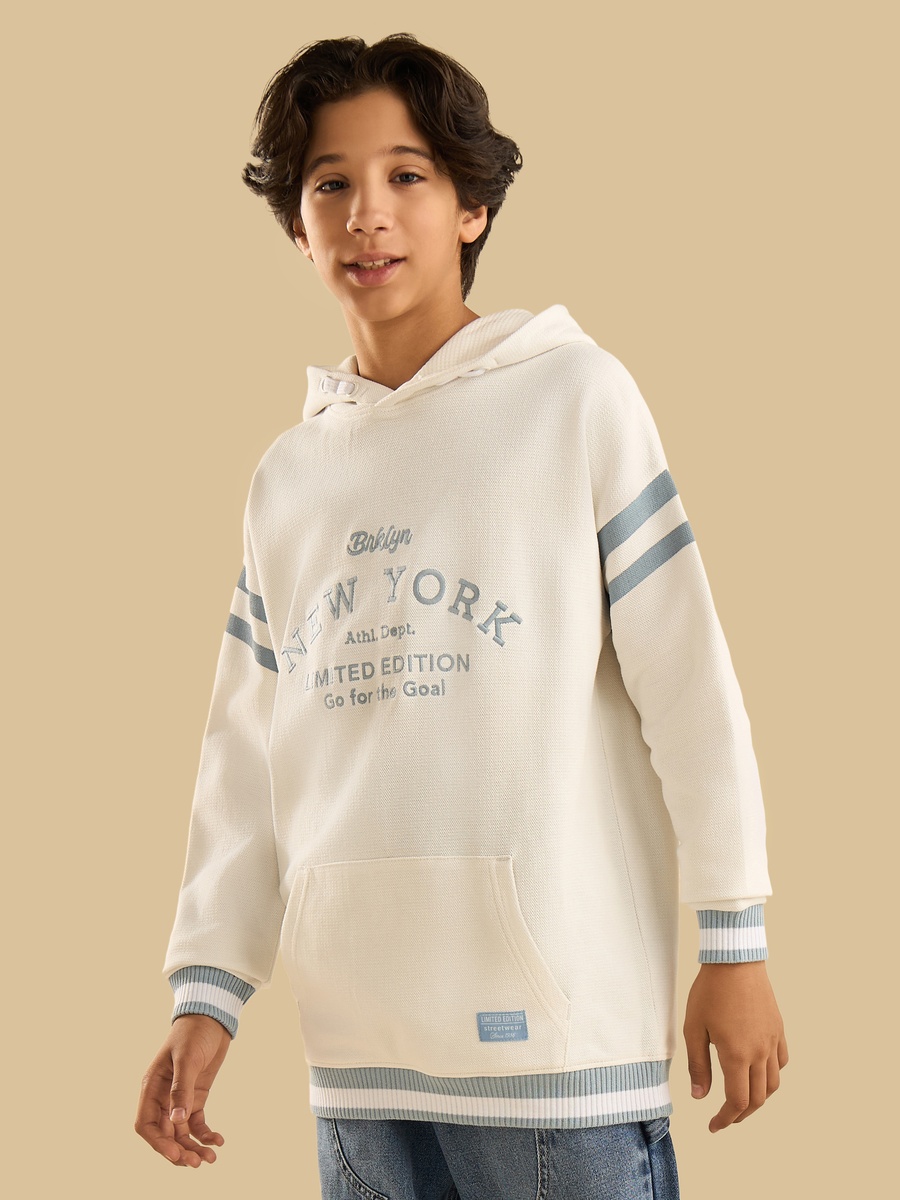 Embroidered Hooded Sweatshirt