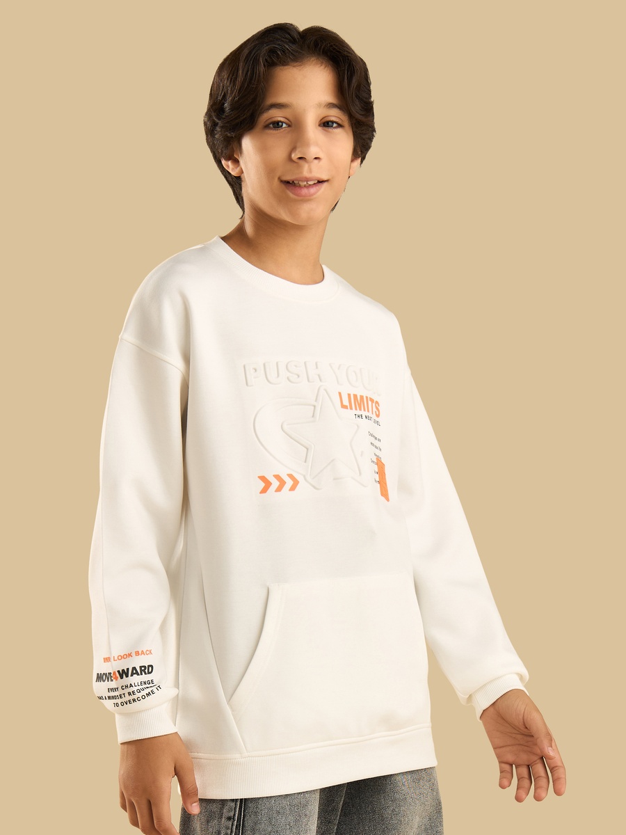 سويت شيرت بنقوش شعار