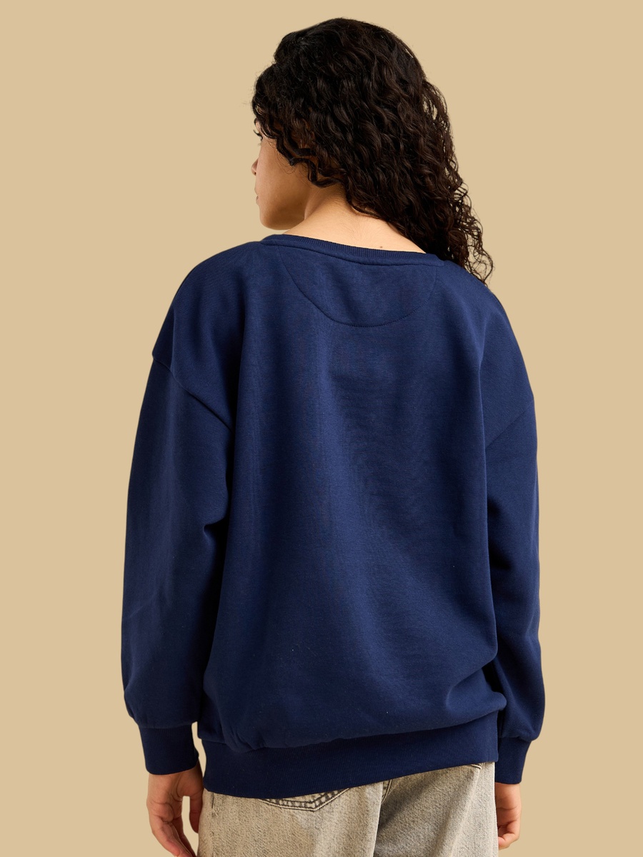 Georgia Print Oversized Sweatshirt
