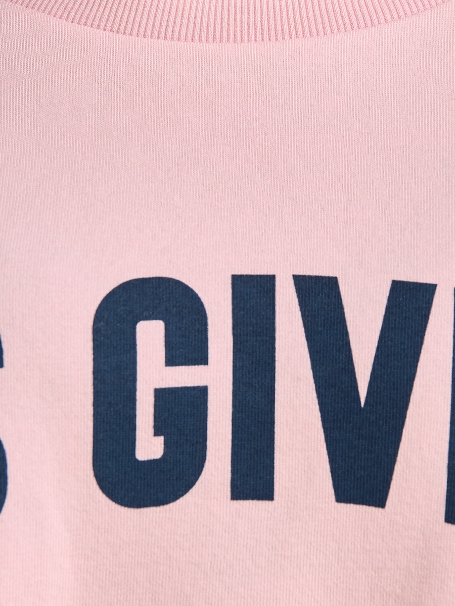 Slogan Print Oversized Sweatshirt